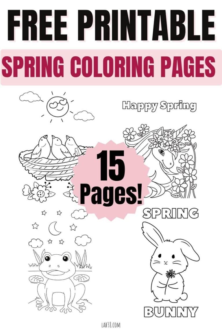 15 Free Printable Spring Coloring Pages for Kids (2026)