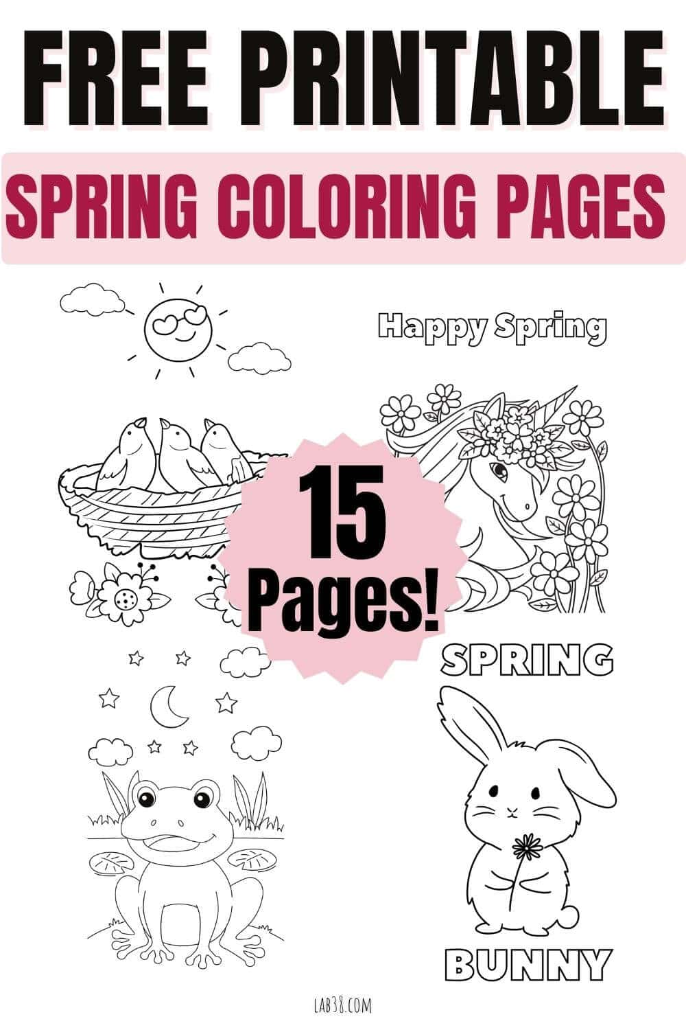 Free Printable Spring Coloring Pages for Kids