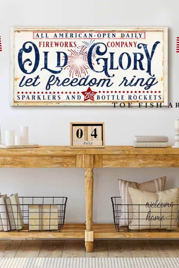 Old Glory Wall Art