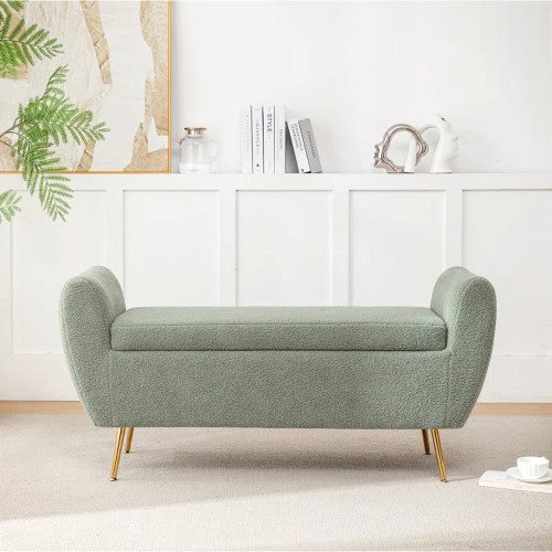 Mint Green Upholstered Flip Top Storage Bench Mint Green Upholstered Flip Top Storage Bench
